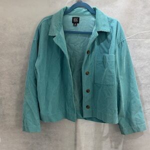 BDG Women's Aqua Corduroy Utility Jacket